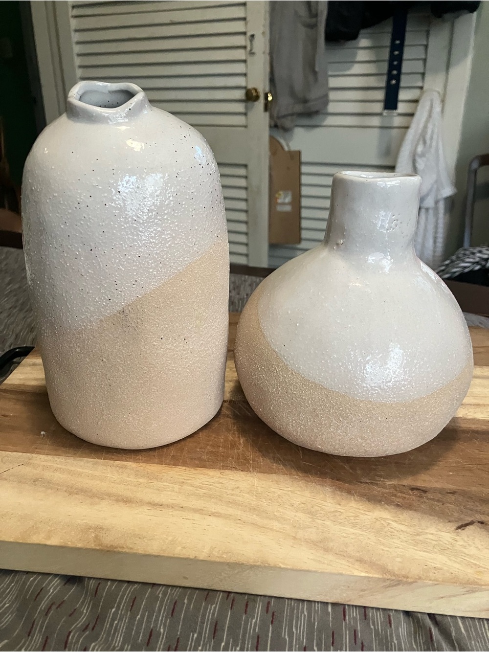 NWOT Two Tone Ceramic Vases